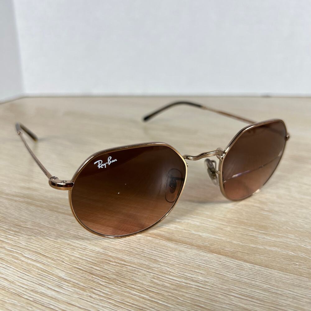 Ray-Ban RB3565 Jack 9035/A5 Sunglasses READ DESC Gold 51-20-145 Italy